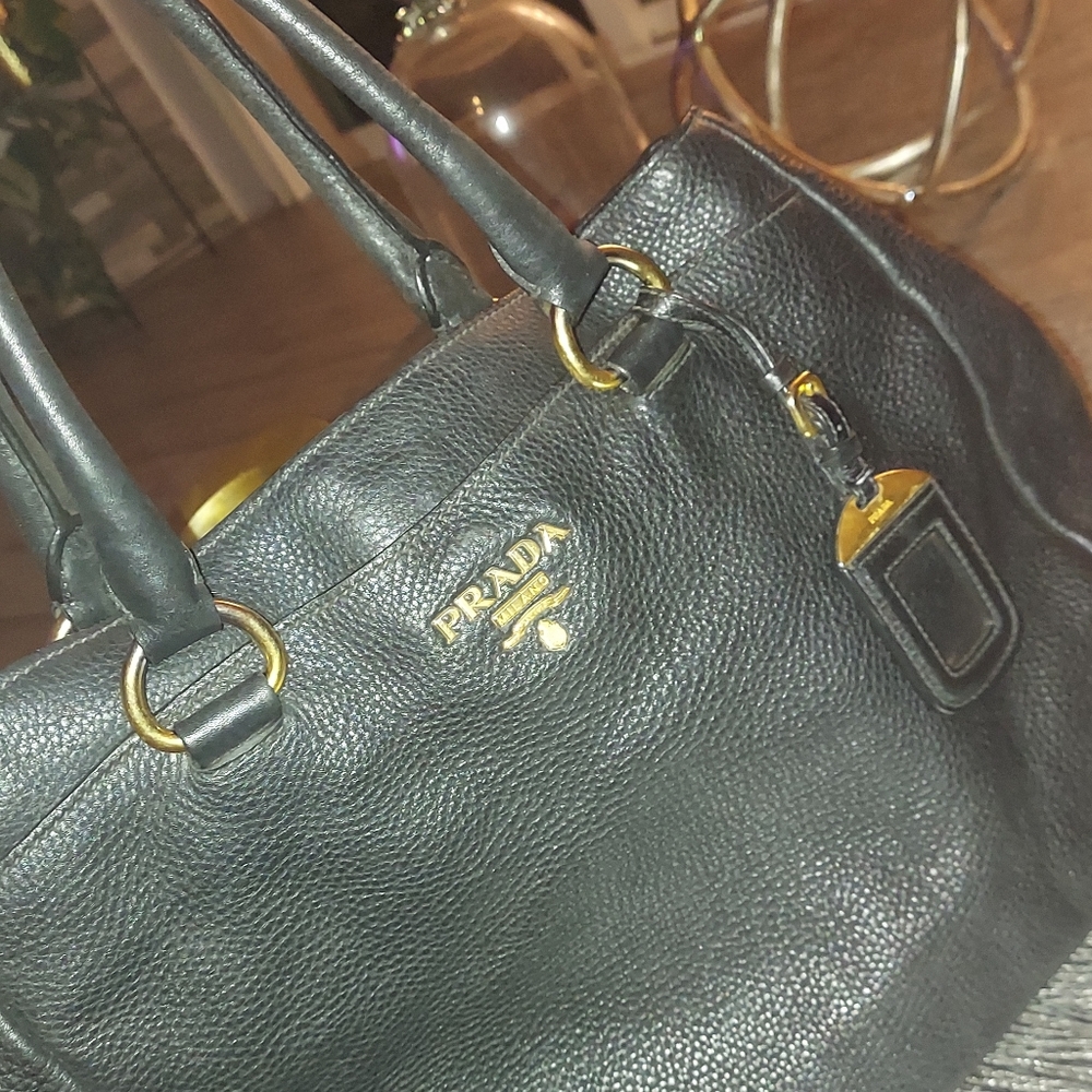 Prada Milano hobo black handbag